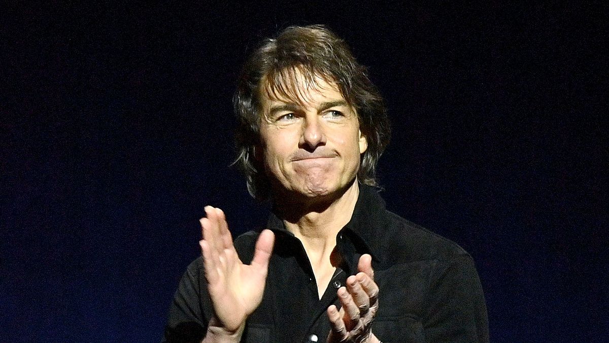 CinemaCon 2025 - Paramount Pictures Invites you to an Exclusive Presentation Highlighting its Upcoming SlateLAS VEGAS, NEVADA - APRIL 03: Tom Cruise speaks onstage during CinemaCon 2025 - Paramount Pictures invites you to an exclusive presentation highlighting its upcoming slate at The Colosseum at Caesars Palace during CinemaCon, the official convention of Cinema United on April 3, 2025, in Las Vegas, Nevada. (Photo by Jerod Harris/Getty Images for CinemaCon)Jerod Harris