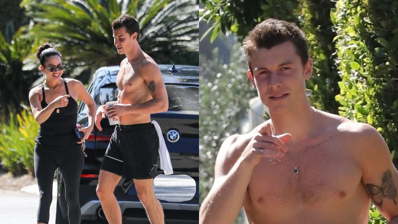 Shawn Mendes uskutecznia jogging bez koszulki w towarzystwie starszej o 27 lat terapeutki (ZDJĘCIA)