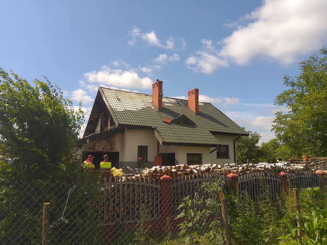 Pożar domu 