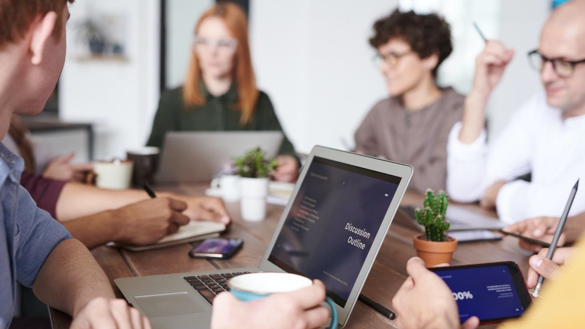 biuro, praca, firma, zebranie