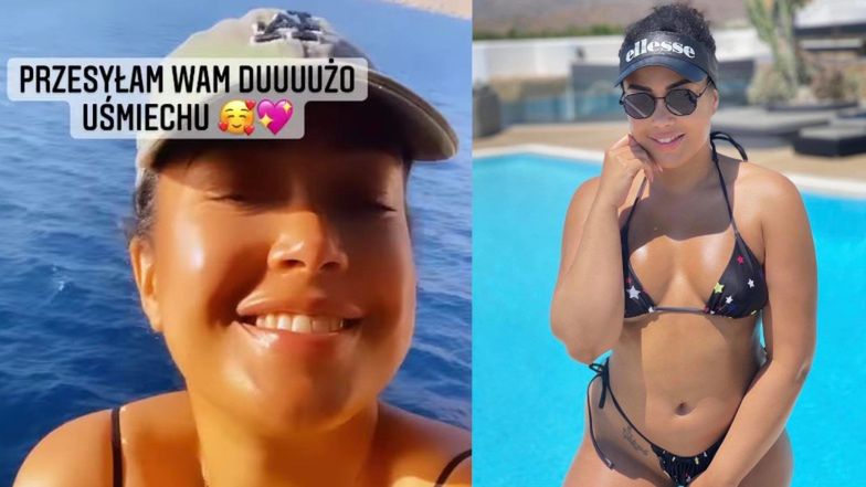 Patricia Kazadi czerpie radość z reakcji na swój mikroskopijny kostium kąpielowy