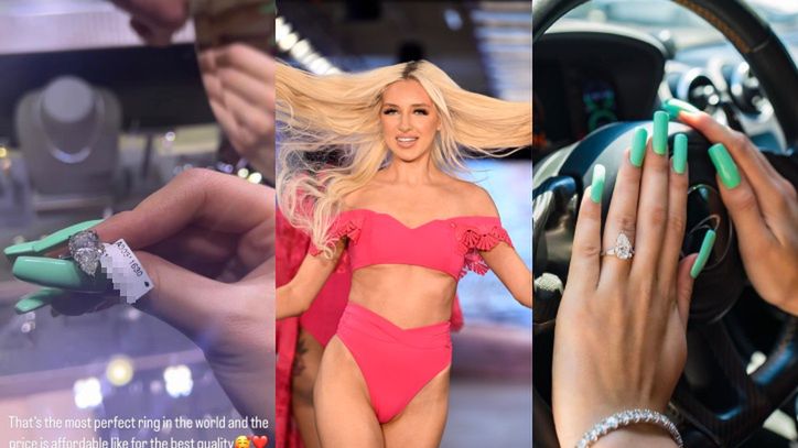 Caroline Derpienski zaopatrzyła się w diamentowy pierścionek