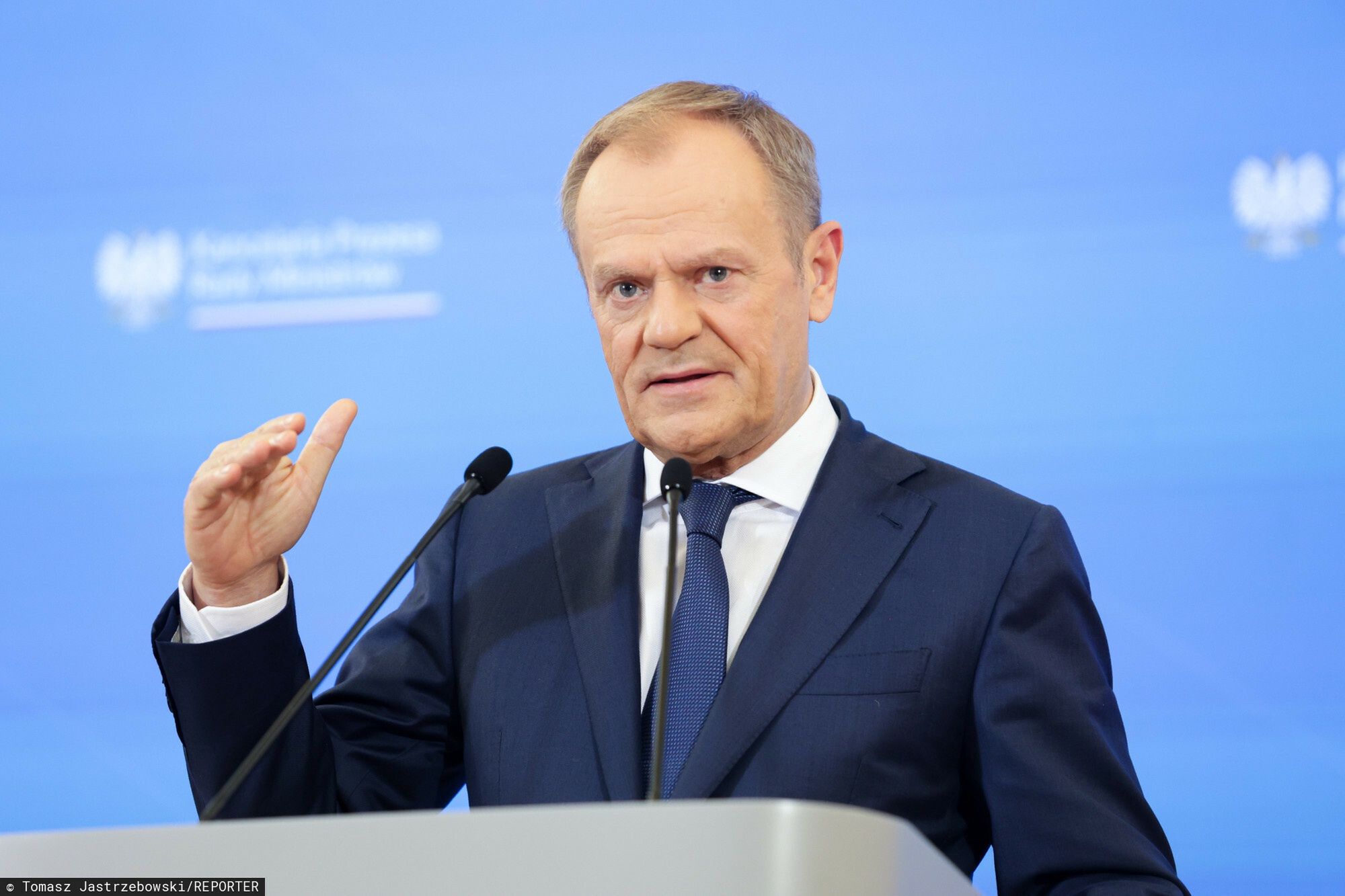 Konferencja premiera po posiedzeniu rz?du
05.03.2024 Warszawa Konferencja premiera po posiedzeniu rzadu, fot Tomasz Jastrzebowski/REPORTER
N/z: Donald Tusk
Tomasz Jastrzebowski/REPORTER