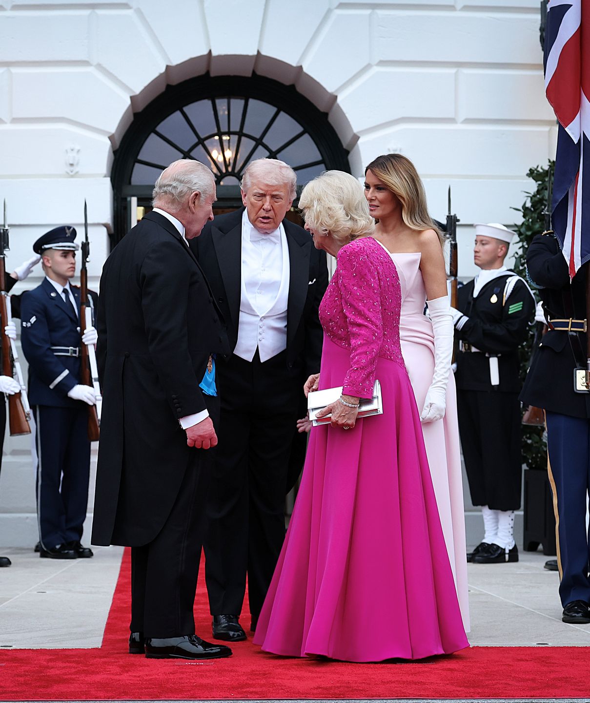 Król Karol i królowa Camilla na kolacji u Trumpów