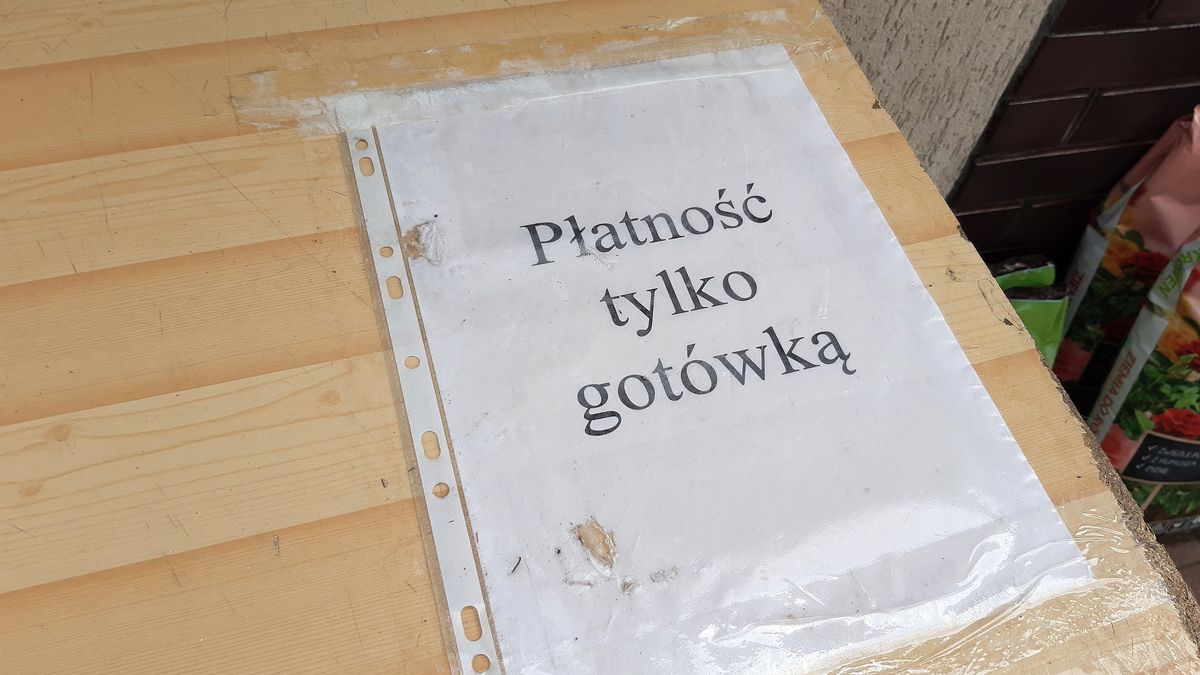 Płatnośc gotówką