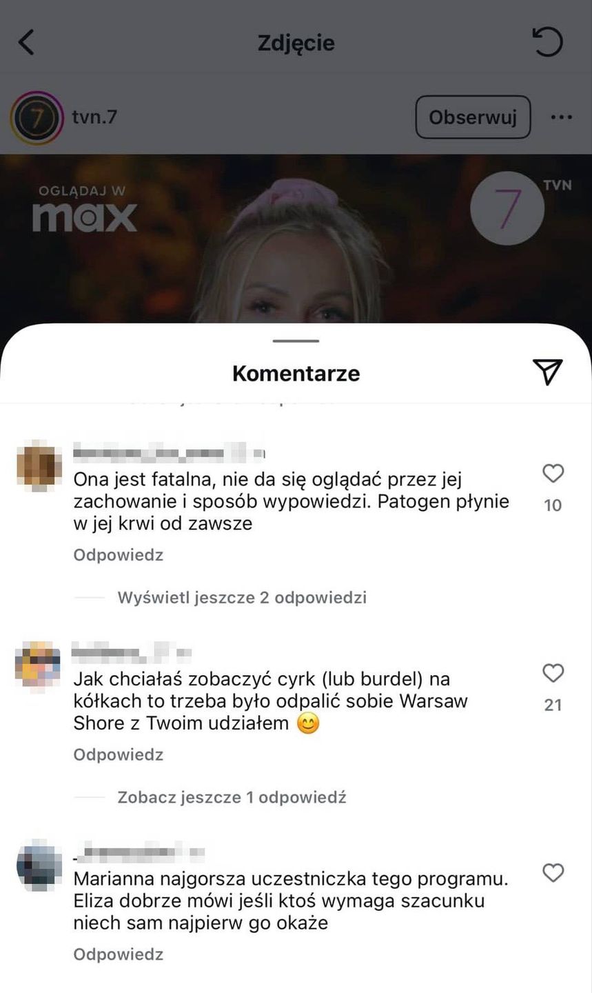 Komentarze widzów
