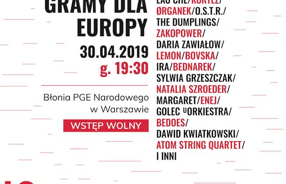 TVP1 z okazji 15-lecia przystąpienia Polski do UE pokaże koncert „Gramy dla Europy”