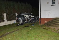 Wjechał rozpędzonym audi w dom. 25-latek był pijany