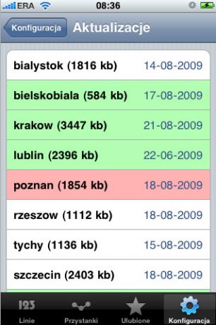 Rozkład jazdy MPK w iPhonie 2