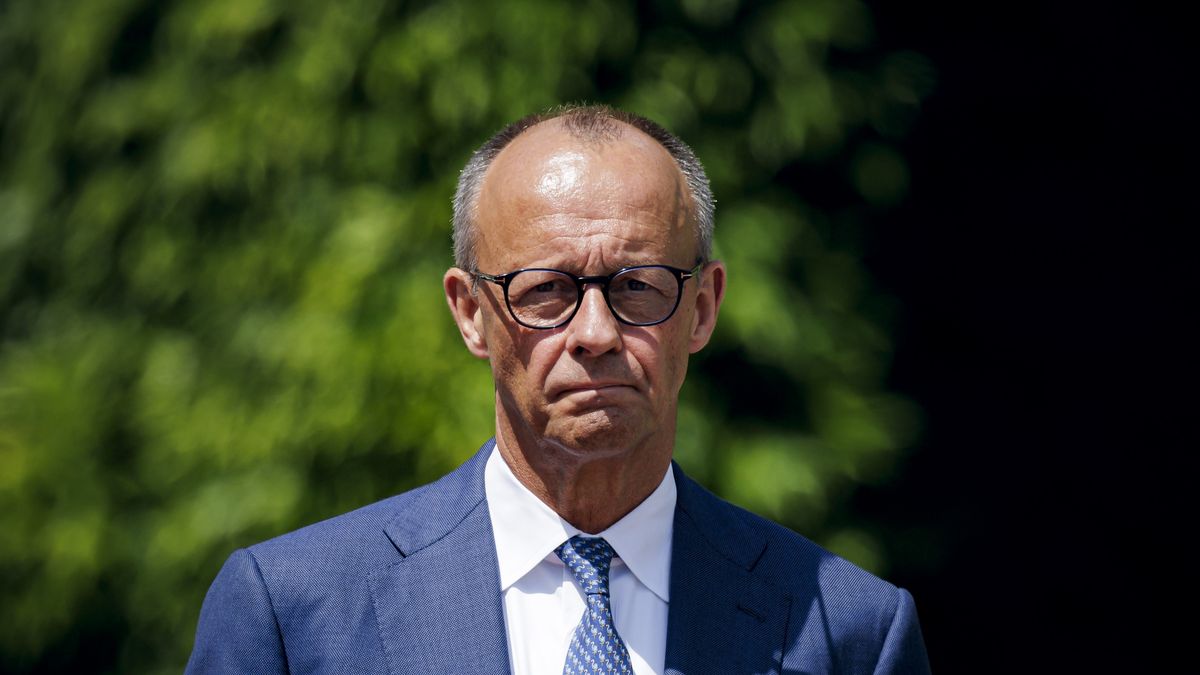 BERLIN, GERMANY - JUNE 02: Friedrich Merz, Federal Chancellor,  on June 02, 2026 in Berlin, Germany. (Photo by Thomas Trutschel/Photothek via Getty Images)