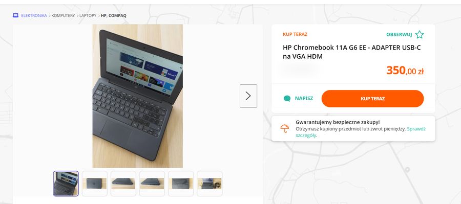 Chromebook za 350 złotych