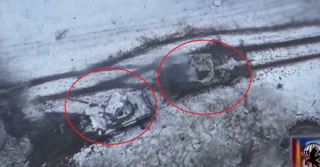 Kuriozalne zachowanie Rosjan. Stracili dwa czołgi przez swoją głupotę