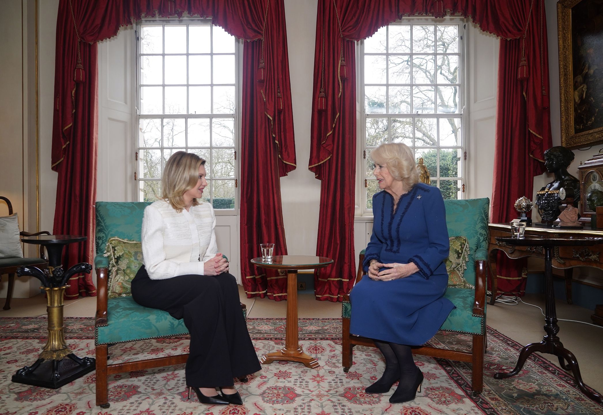 Królowa Camilla gościła Ołenę Załenską w Clarence House