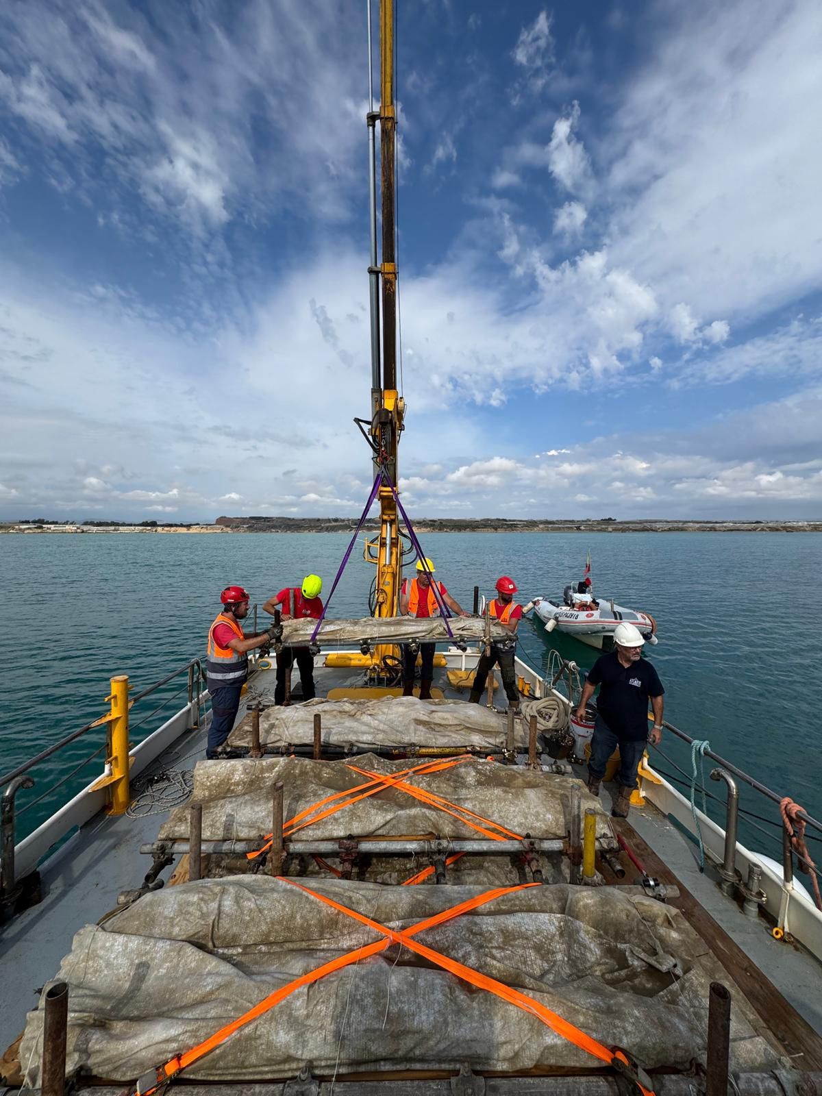 The first works on the ship have already begun.