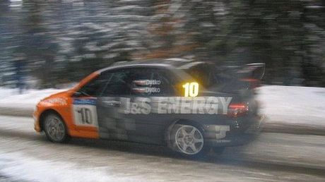 Tomasz Dytko na trasie Rajdu Magurskiego 2007