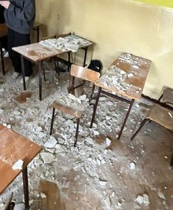 Chwile grozy w szkole. Na uczniów spadł tynk z sufitu