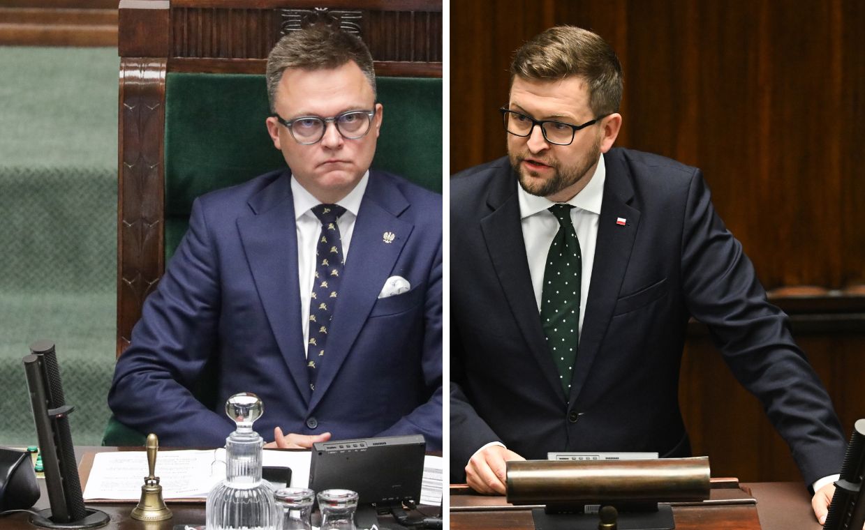 "Wstyd mi za pana". Hołownia przerywał posłowi PiS