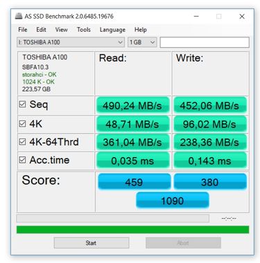 ... i w AS SSD Benchmark.