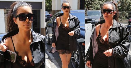 Kim Kardashian w halce na obiedzie (ZDJĘCIA)