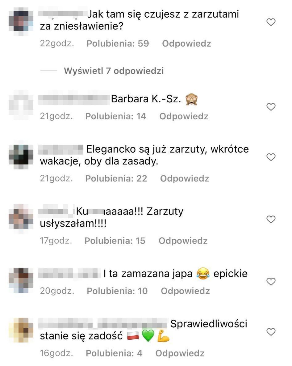 Komentarze po postawieniu zarzutów Barbarze Kurdej-Szatan