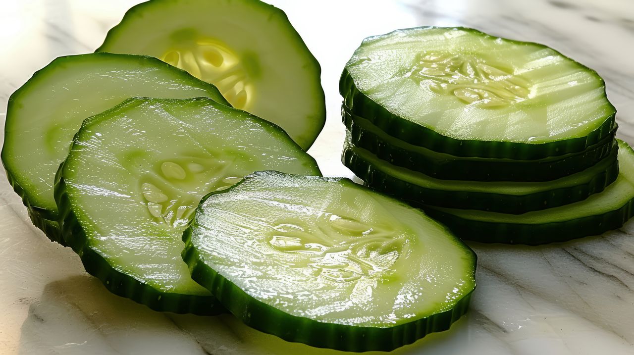 Cucumber sliced into pieces