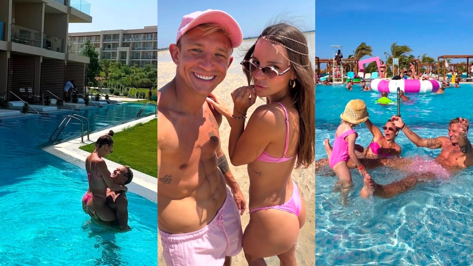 Jakub i Paulina Rzeźniczakowie KĄPIĄ SIĘ W RÓŻU na wakacjach