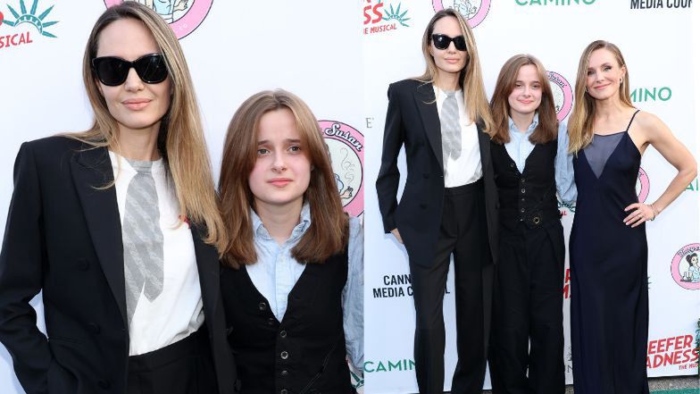 Angelina Jolie and Vivienne share red carpet moment at Reefer Madness