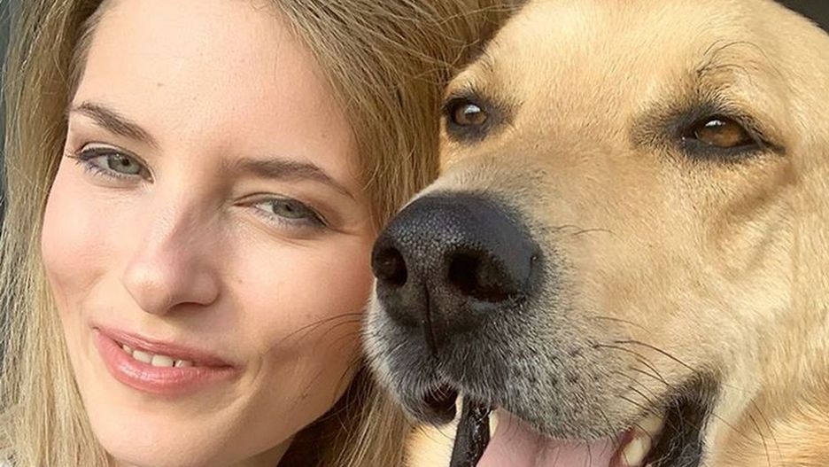 Aleksandra Prykowska i pies Logan