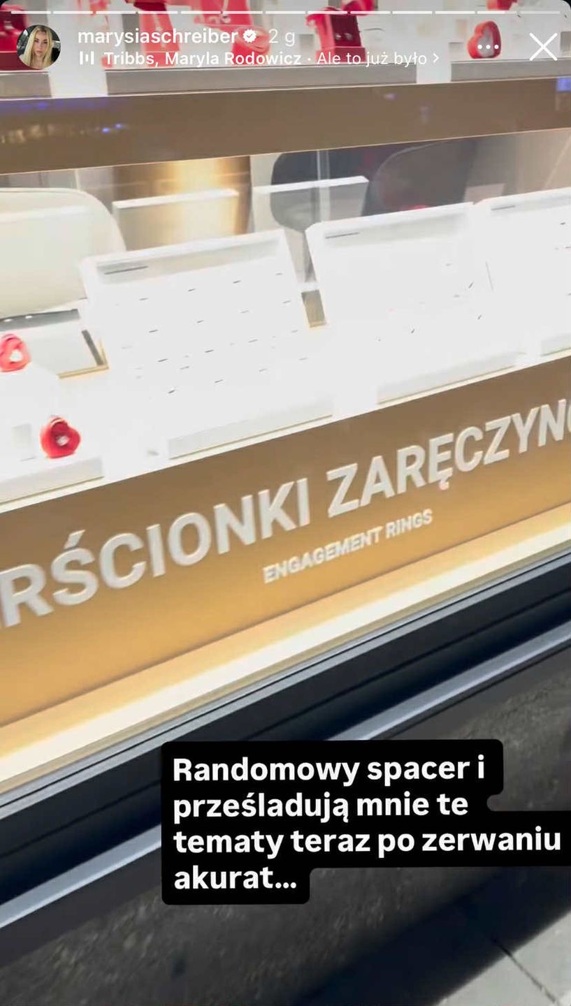 Marianna Schreiber zauważyła pierścionki na ulicy