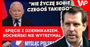 Bocheński nie wytrzymał. Moment starcia z dziennikarzem. "Nie życzę sobie"
