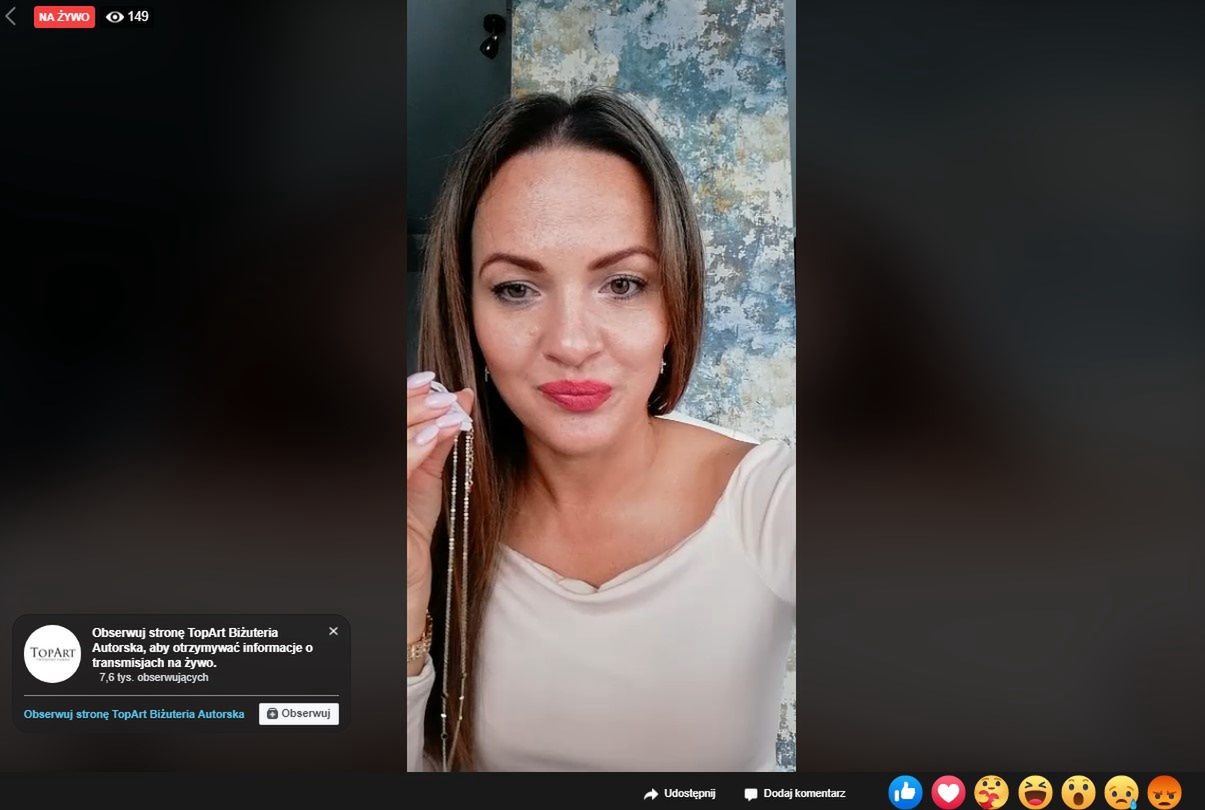 Sprzedaż przez Facebook Watch