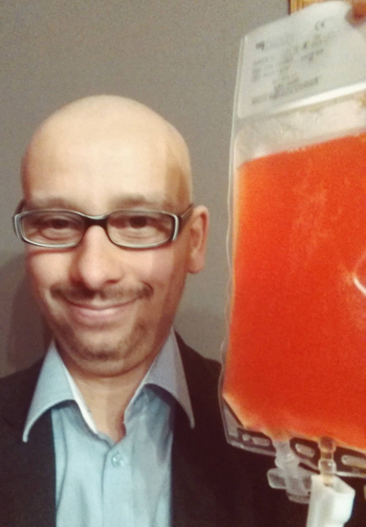 Marcin Ostajewski tuż po zakończeniu leczenia