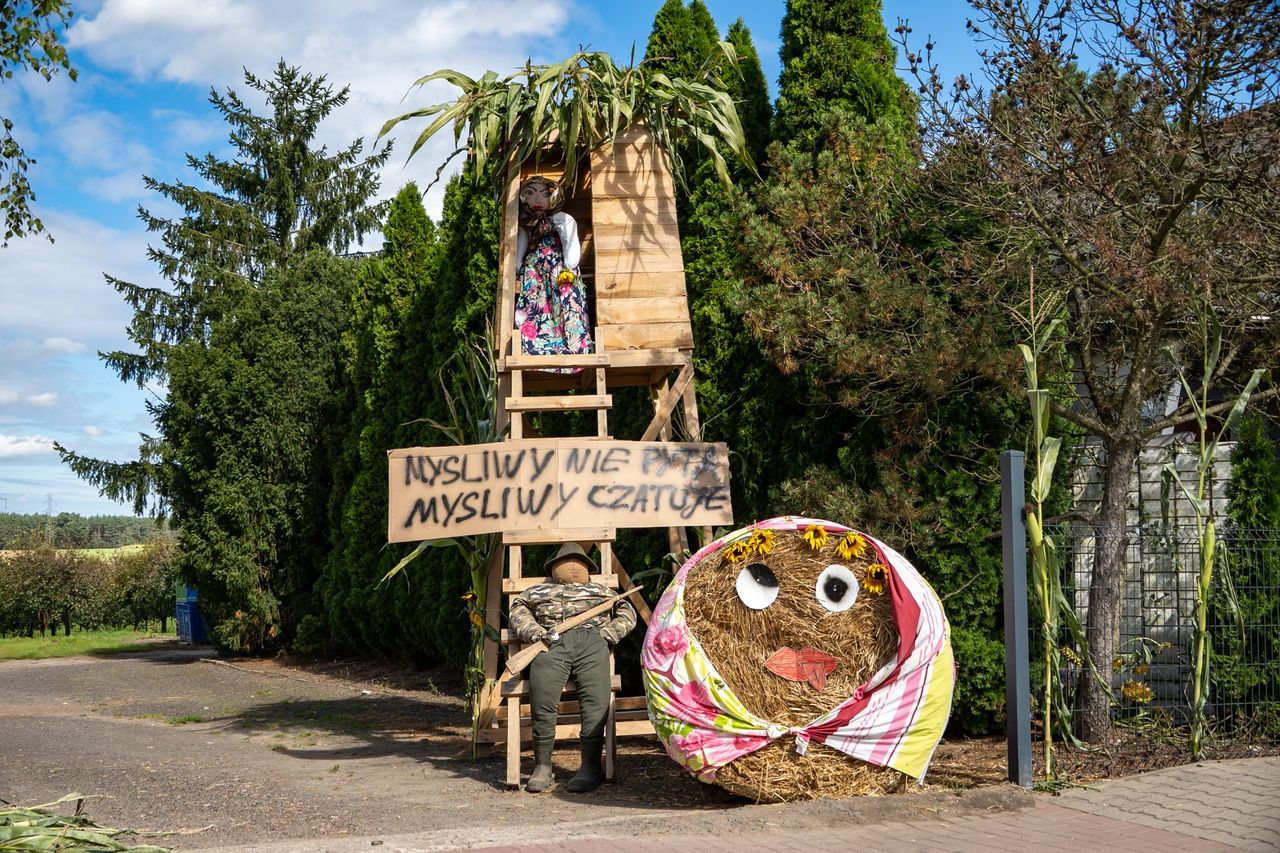 Dożynkowe dekoracje w Równopolu