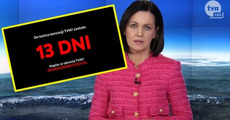Czarne plansze przed i w trakcie programu. "Dziś TVN7 potrzebuje pomocy"