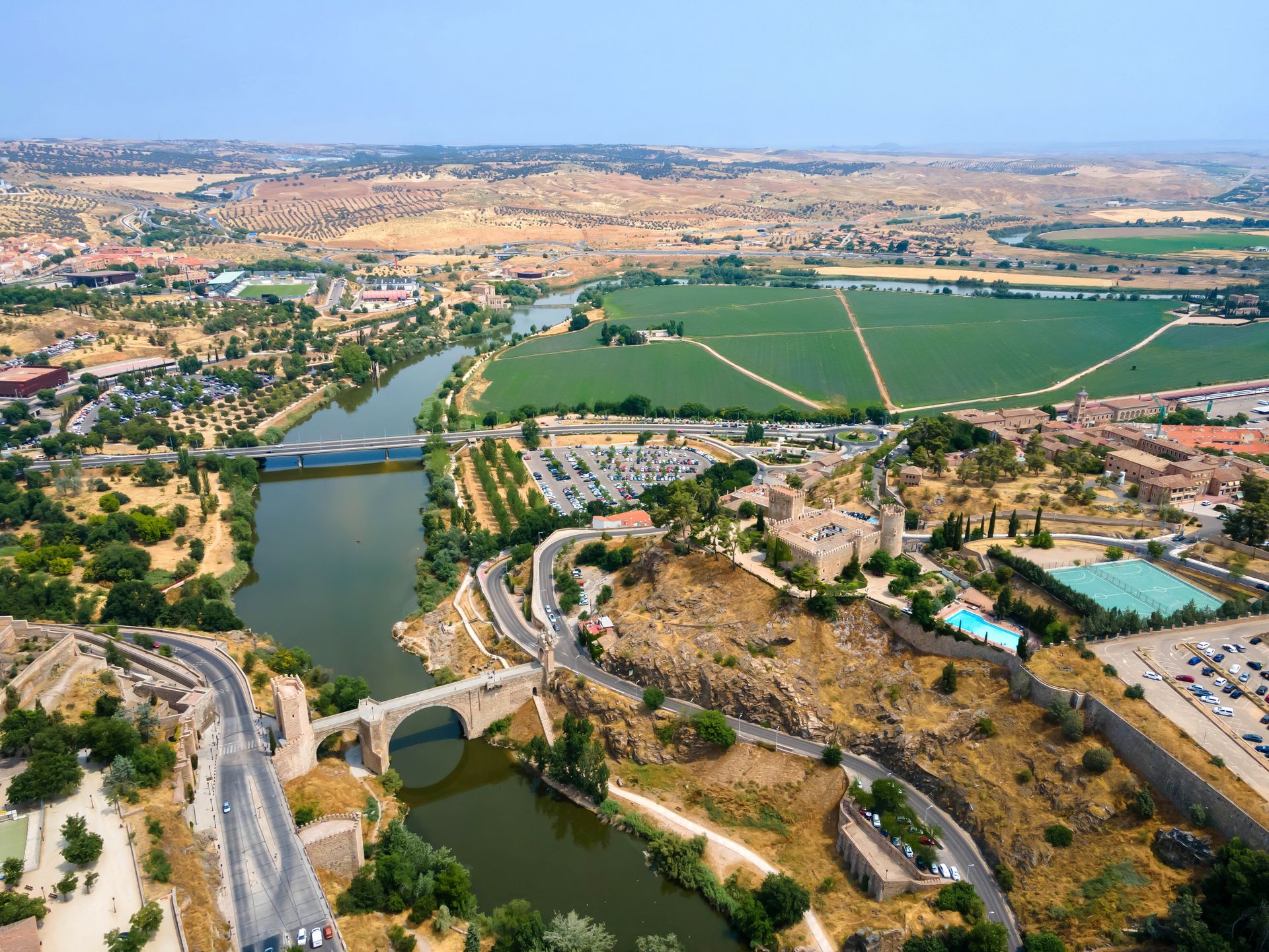 Widok na Toledo z lotu ptaka
