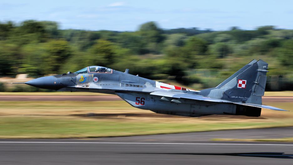 MiG-29 należący do polskiego lotnictwa