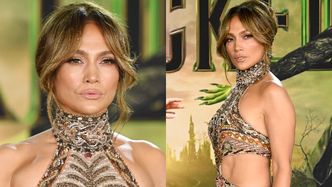 55-letnia Jennifer Lopez gra nogą na premierze filmu "Wicked". Rozstanie jej służy?