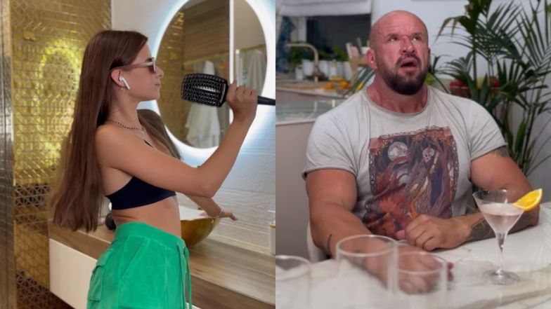 Tomasz Oświeciński z córką