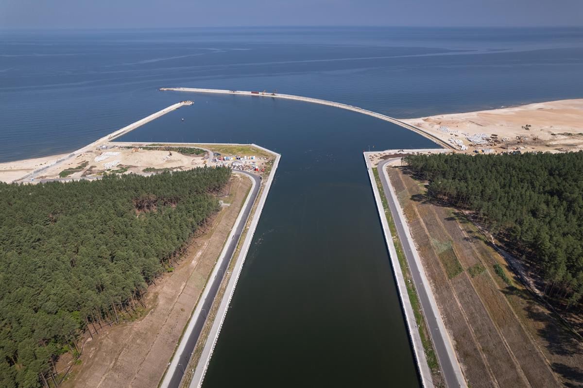 Przekop Mierzei Wiślanej - lipiec 2022 r.