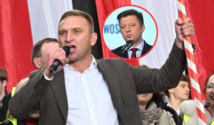 Bąkiewicz o "wyrywaniu chwastów" na wiecu PiS. "Nie zrozumiałem"