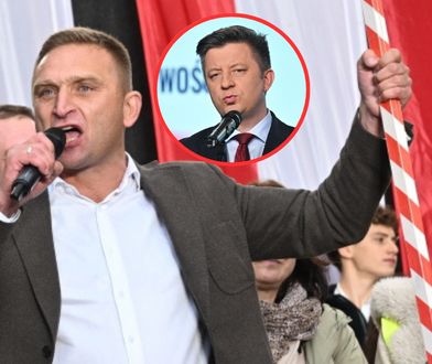 Bąkiewicz o "wyrywaniu chwastów" na wiecu PiS. "Nie zrozumiałem"