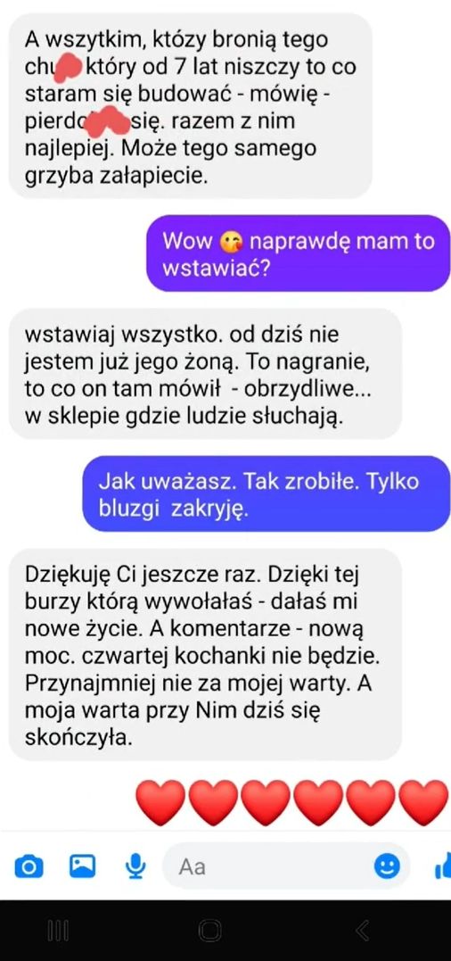 Rozmowa z żoną, którą zdradza mąż