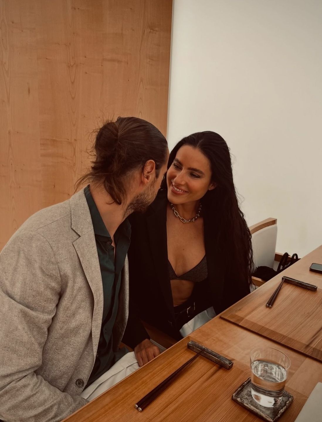 Grzegorz Krychowiak i Celia Jaunat