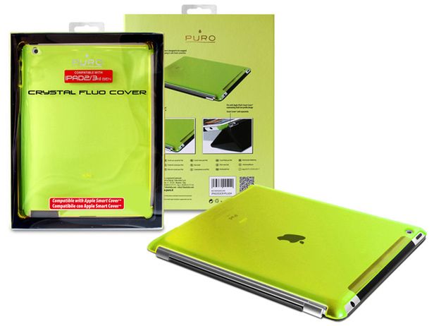 Etui PURO Crystal Fluo do nowego iPada 2