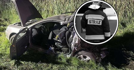 Śmiertelny wypadek na DK 57. Nie żyje strażak i jego 2-letni syn