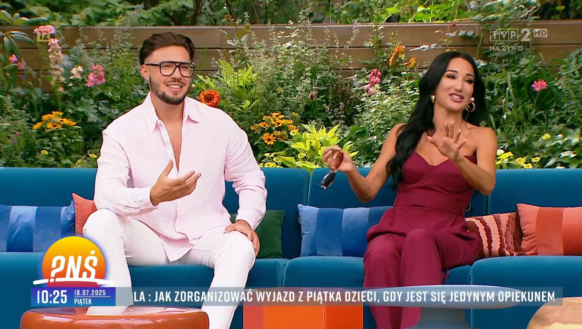 Leon Myszkowski i Justyna Steczkowska w "Pytaniu na śniadanie"