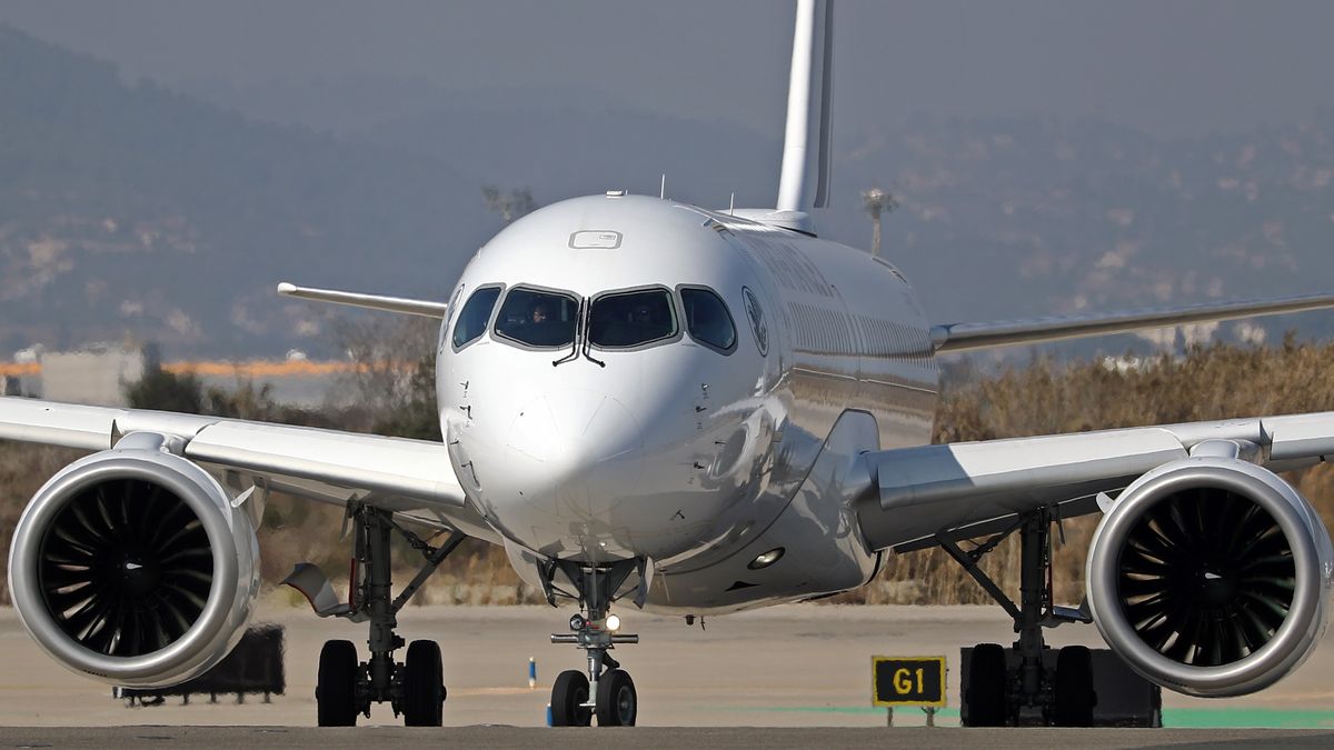 Airbus A220-300, from Air France company, at Barcelona airport, in Barcelona, on 04th March 2023. Photo: Joan Valls/Urbanandsport /NurPhoto