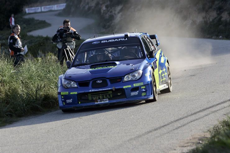 Subaru nie radziło sobie kompletnie na asfalcie przez opony Pirelli