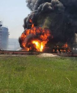 Płonie rafineria w Lisiczańsku. "Groźba wybuchu"