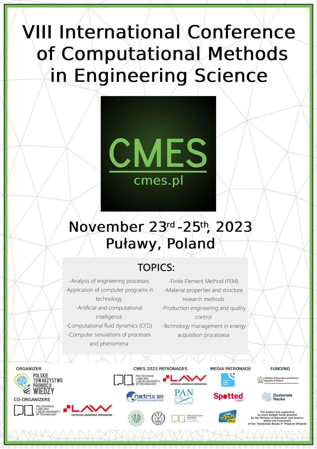 plakat konferencja CMES’23